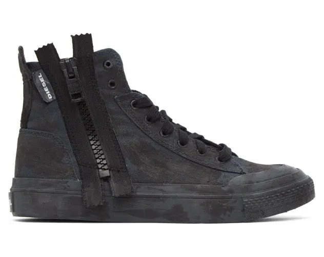 Diesel Black S-Astico Zip Sneakers (Y02137 P3128)