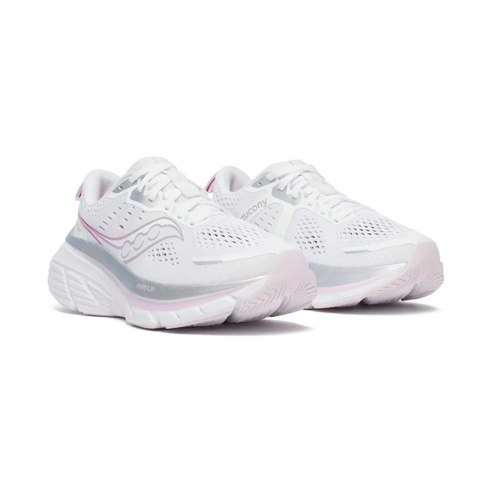 Saucony Guide 18 Womens “White Fuchsia” (S10998-160)
