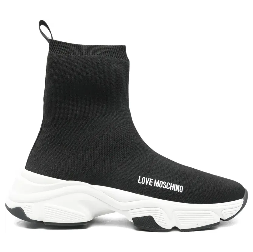 Love Moschino Soksneakers met logo “Black” (JA15386G0NIY8)