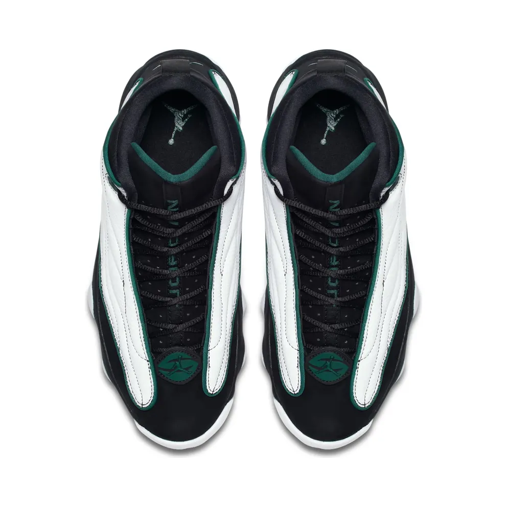 Jordan Pro Strong White Black Green Black/Dark Pine-White (407285-011)