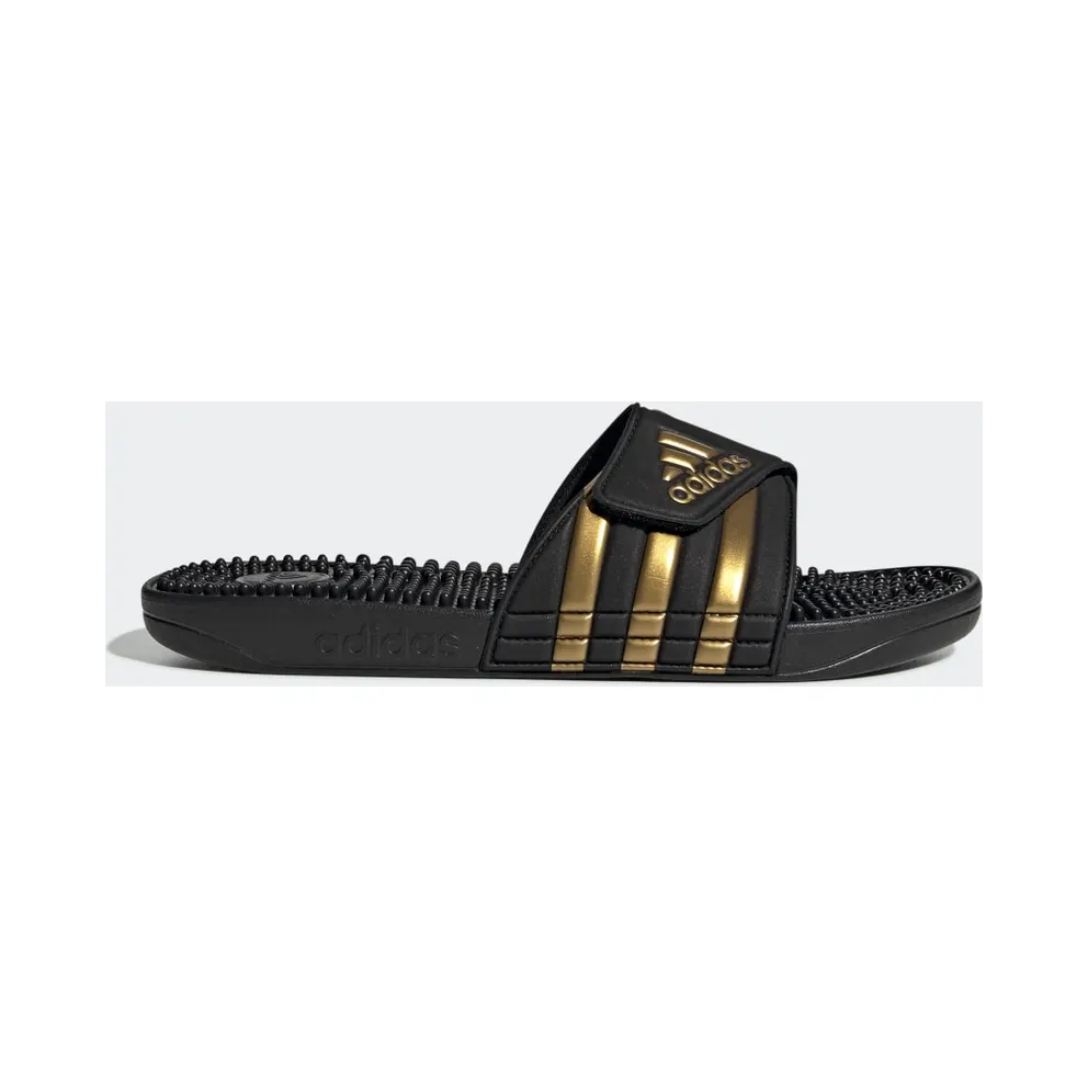 Adidas Adissage Slides Core Black / Gold Metallic / Core Black (EG6517)