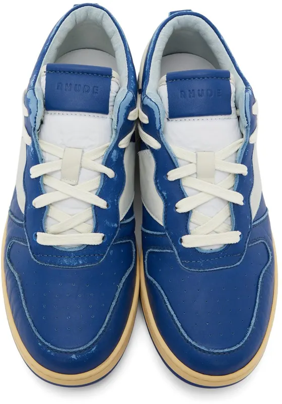 Rhude SSENSE Exclusive Navy Rhecess Low (RHFW21FO30039302)