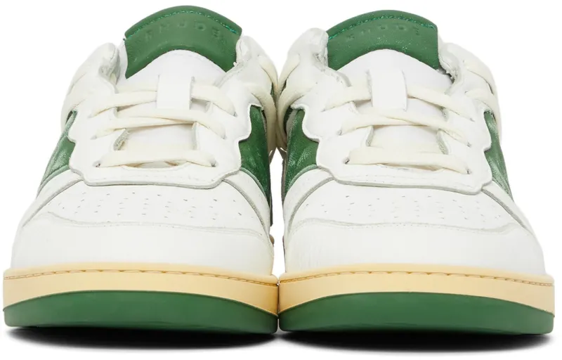 Rhude Rhecess Low “White/Green” (RHFW21FO21040433)
