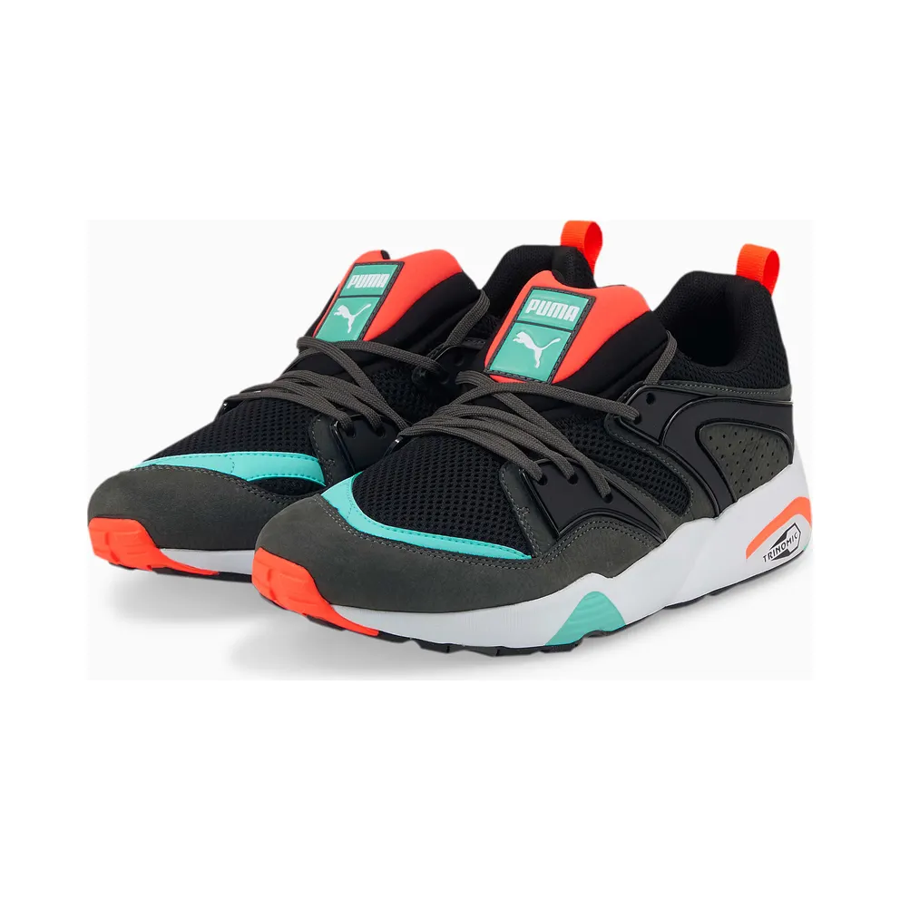 Men’s PUMA Blaze Of Glory “reverse Classics” Black/Steel Gray/Fiery Coral (383532-01)