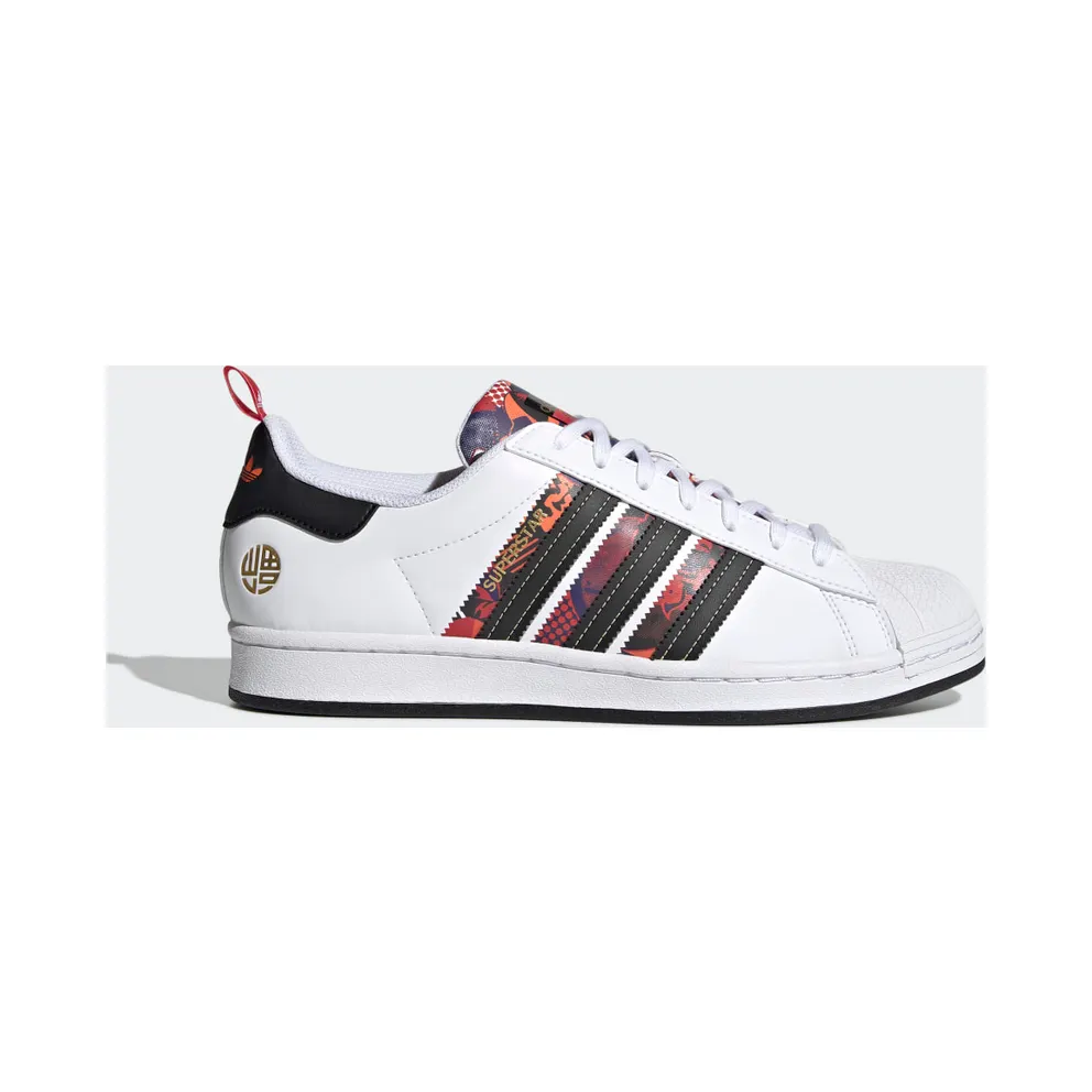 adidas SUPERSTAR Cloud White / Core Black / Scarlet (Q47184)