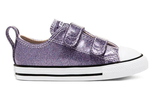 Converse Toddlers’ Coated Glitter Easy-On Chuck Taylor All Star Low Top Black Black (768469C)
