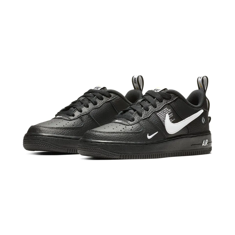 Nike Air Force 1 Utility Black White (GS) Black/White-Tour Yellow (AR1708-001)