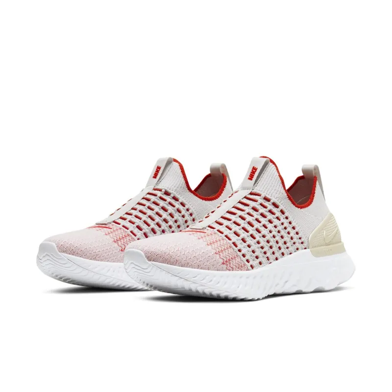 Nike React Phantom Run Flyknit 2 Vast Grey Fire Pink Team Orange (W) Vast Grey/Team Orange-Metallic Cashmere (CJ0280-003)