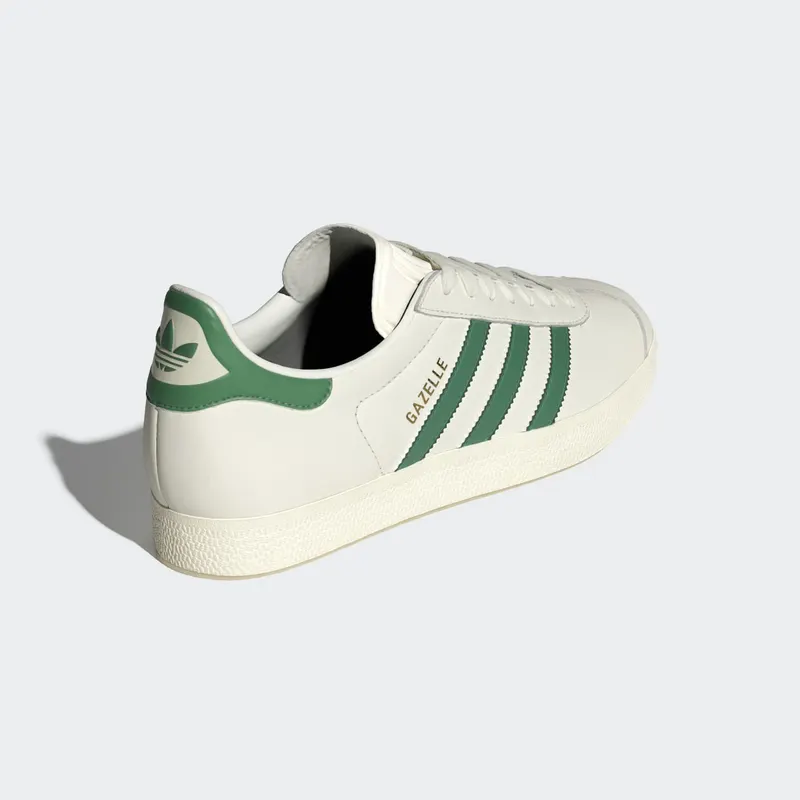 adidas Gazelle Shoes Off White / Preloved Green / Collegiate Green (IG1635)