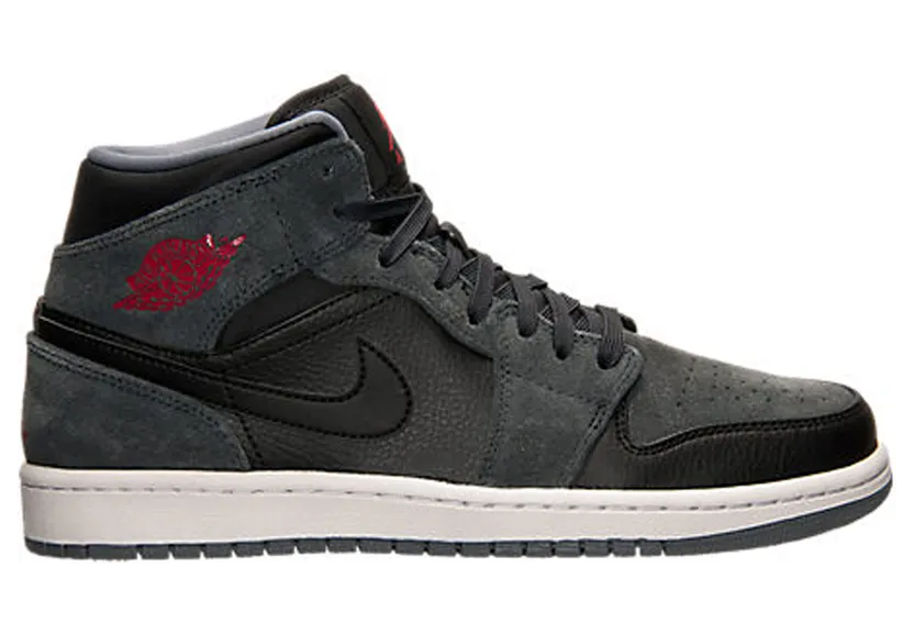 Air Jordan 1 Mid ‘Anthracite’ Black/Gym Red-Anthrct-Cl Gry (554724-018)