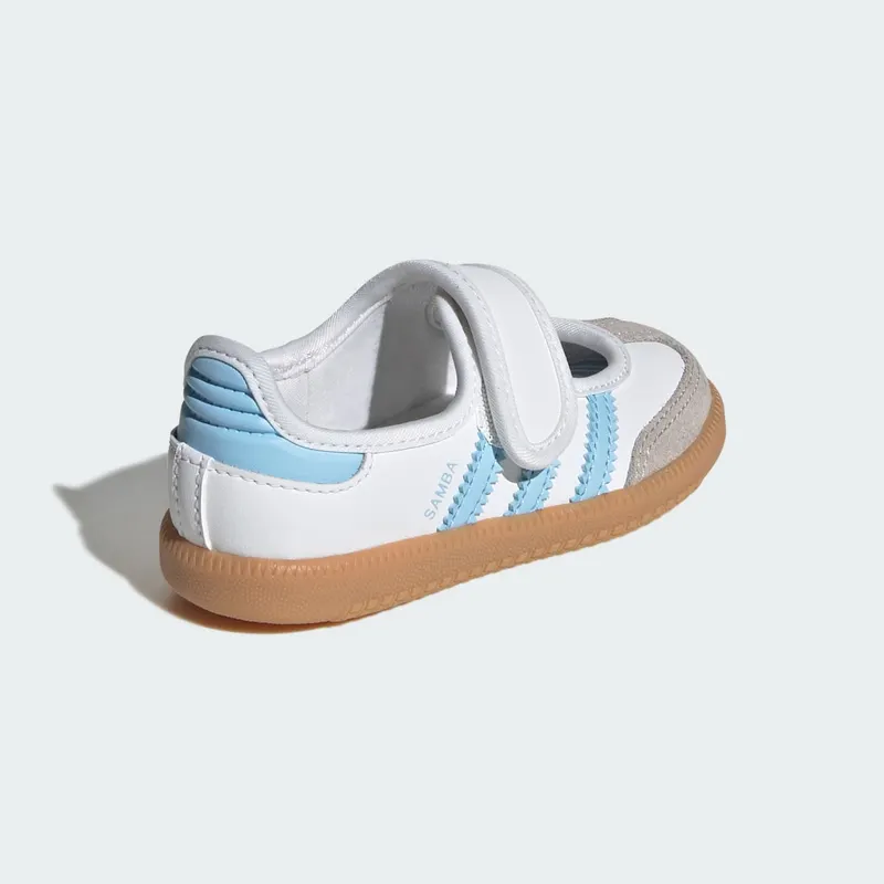Adidas SAMBA JANE Shoes Cloud White / Clear Sky / Gum (JQ9322)