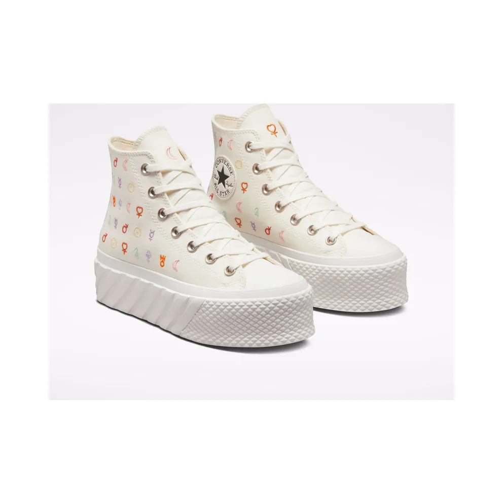 Converse Chuck Taylor All Star Lift 2X Platform Mystic Symbols Egret/vintage White (A03716C)
