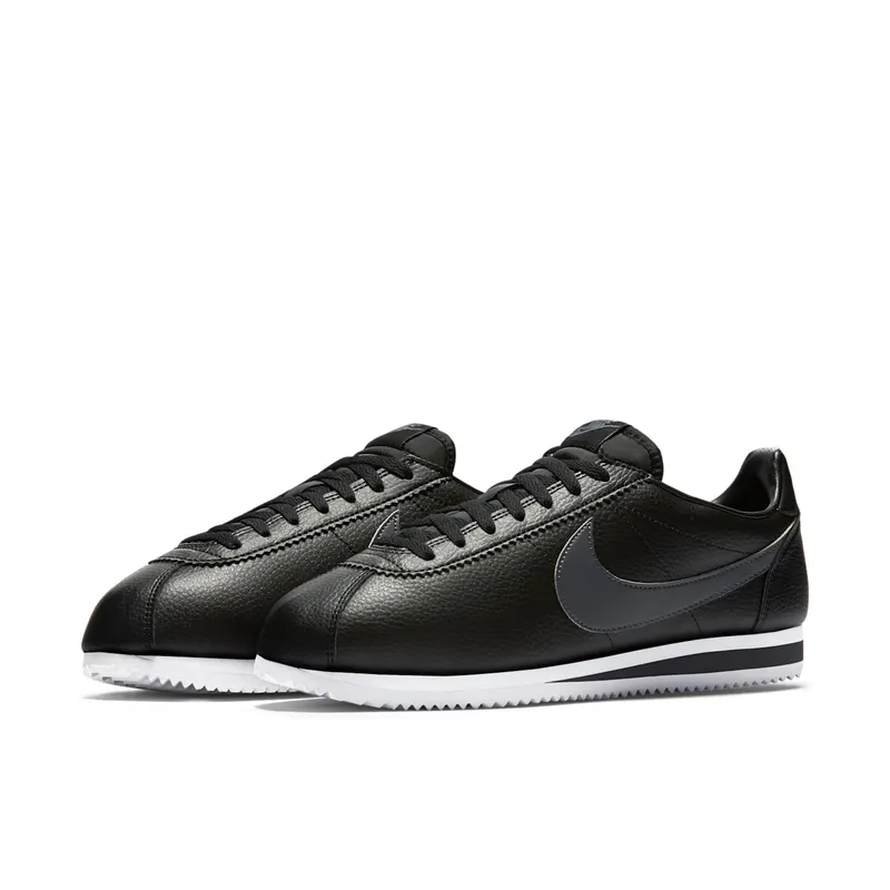 Nike Classic Cortez Leather Black/Dark Grey-White Black/Dark Grey-White (749571-011)
