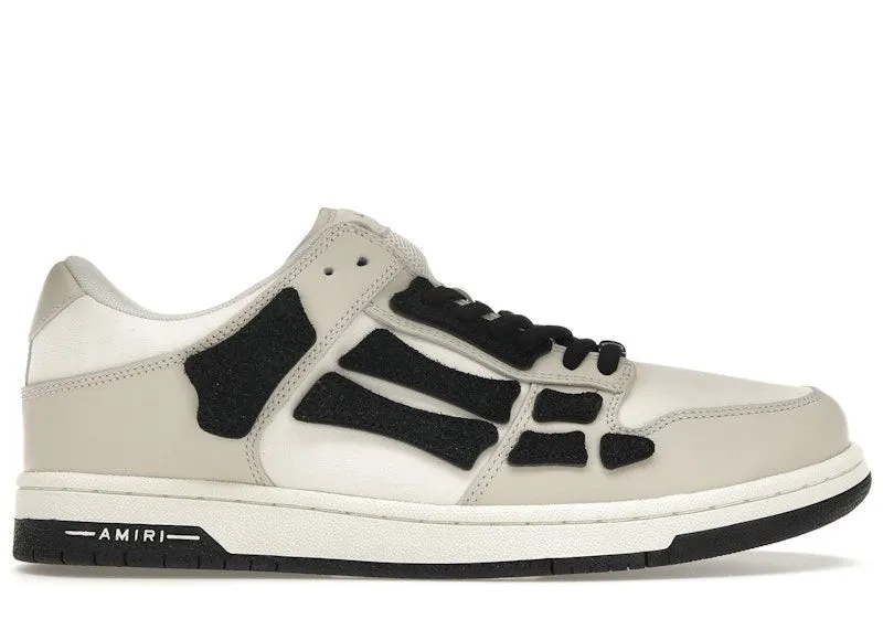 AMIRI Skel Top Low White Light Grey Black (AW22MFS003-030)