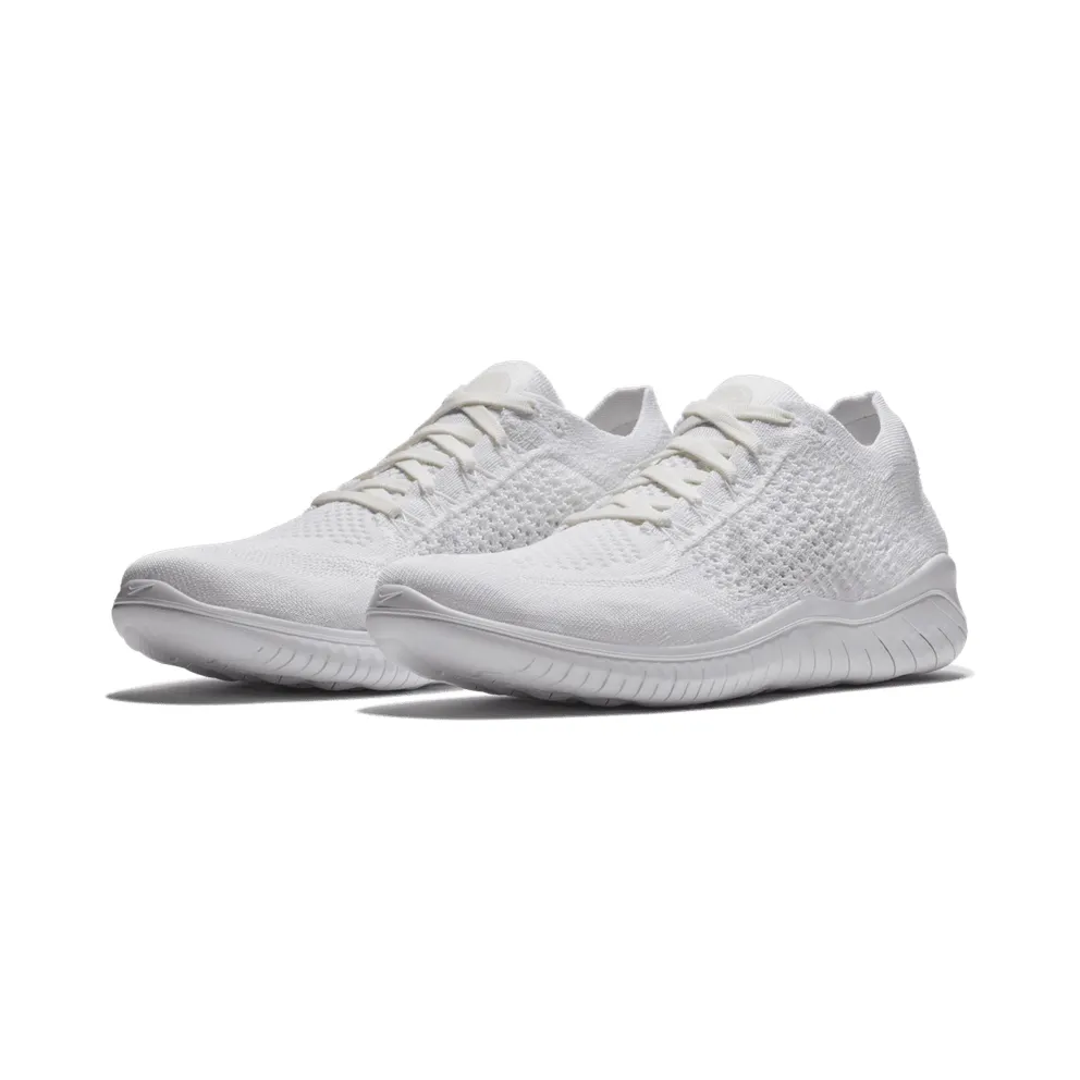 Nike Free RN Flyknit 2018 Triple White White/White (942838-103)