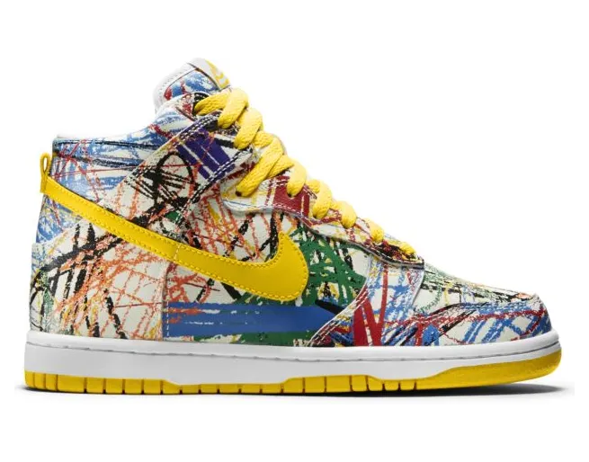 Nike Dunk High Premium GS Scribble (728443-100)