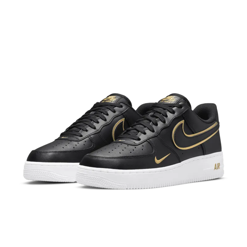 Nike Air Force 1 07 Black Metalic Gold (DA8481-001)