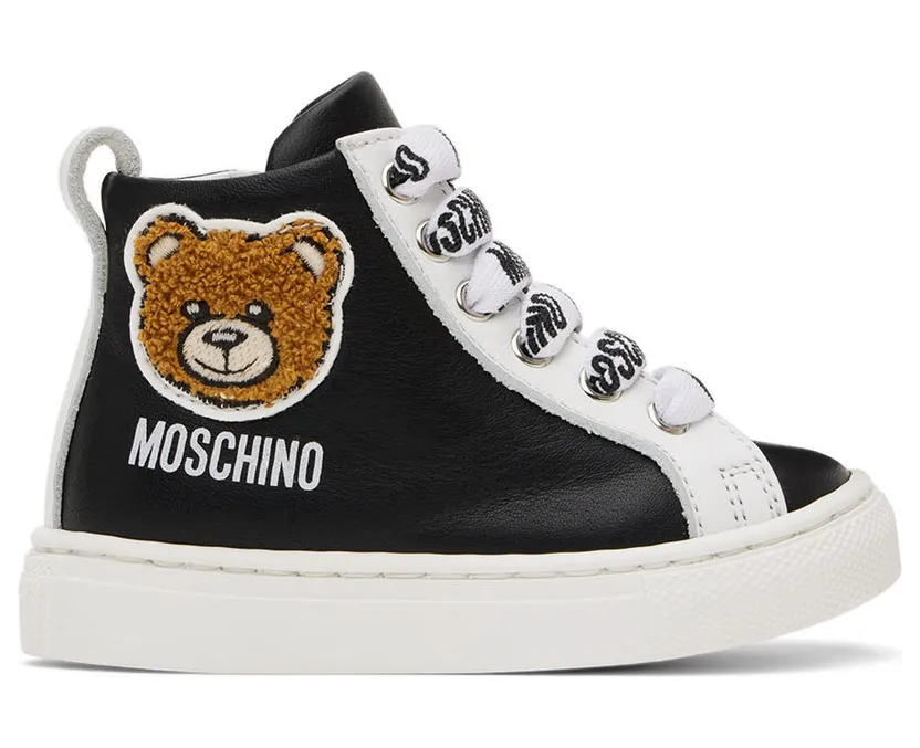 Moschino Baby Black Teddy High Sneakers (71692)