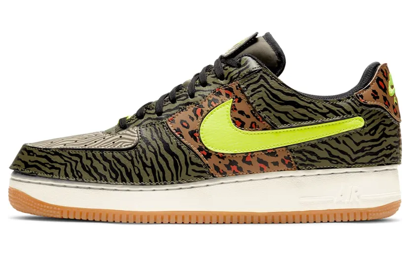Nike Air Force 1/1 Animal (2021) – “Medium Olive / Bolt / Ratan / Black” (DM5329-200)