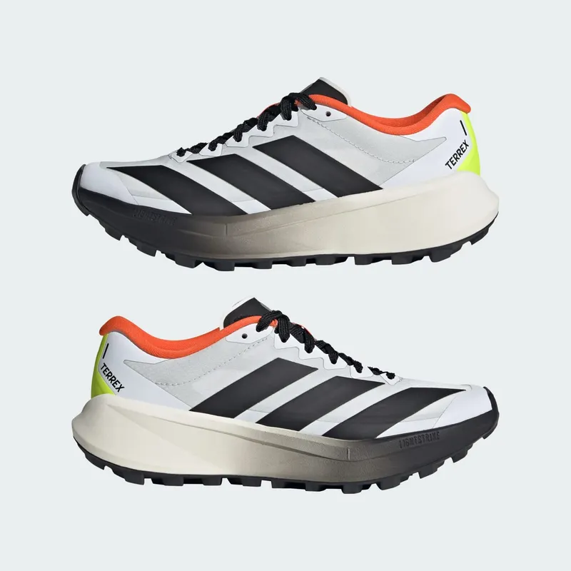 Adidas Terrex Agravic 4 Trail Running Shoes Cloud White / Core Black / Semi Impact Orange (KK1136)