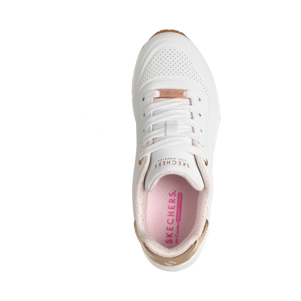 Skechers UNO Gen1 – Shimmer Wave Sneaker White