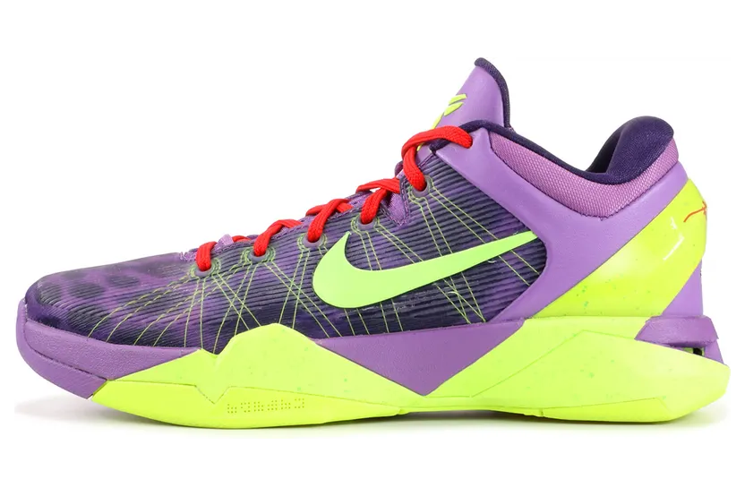 Nike Zoom Kobe 7 Supreme ‘Christmas’ violet pop/volt-ink-action red (488244-500)