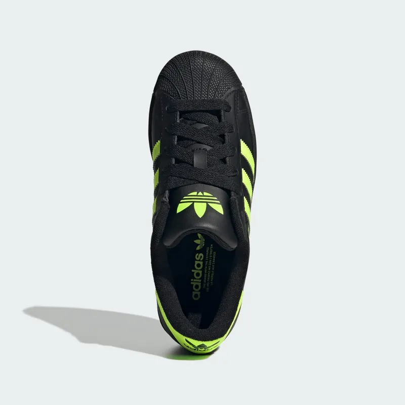 adidas Superstar II Core Black Signal Green (JR3831)