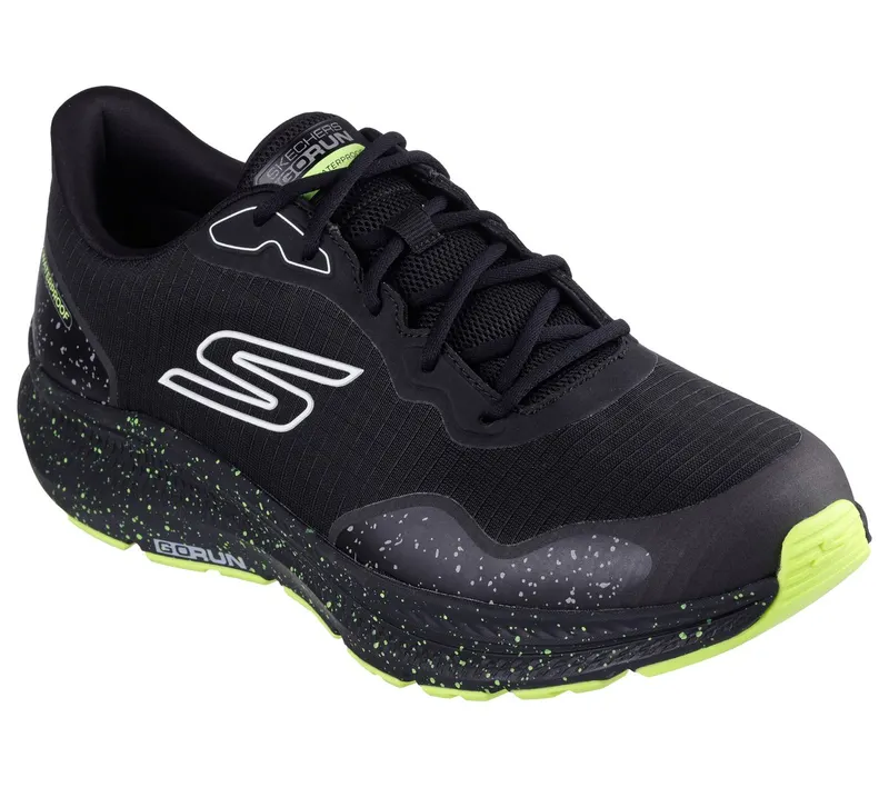 Skechers Waterproof: GO RUN Consistent 2.0 – Piedmont Sneaker Black/Limoen