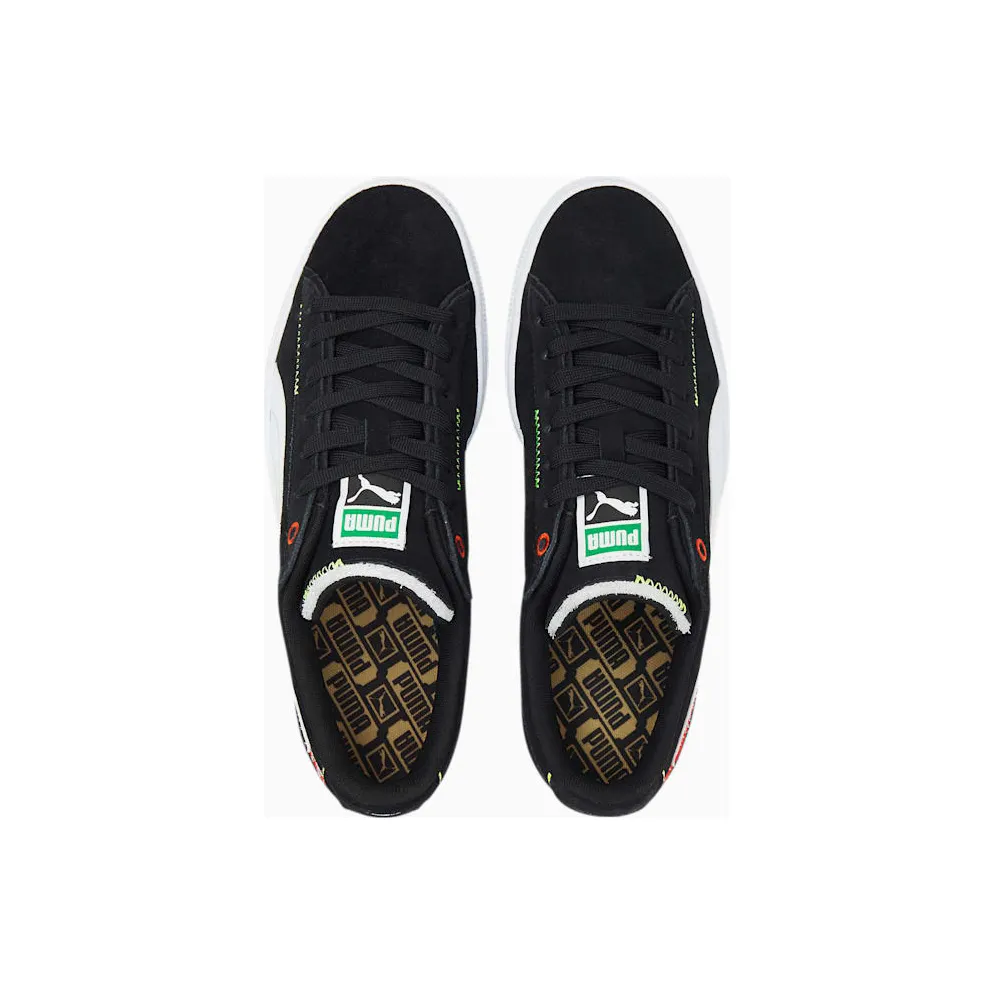 Puma Suede Displaced Basketball Shoes White/Black (382875-05)