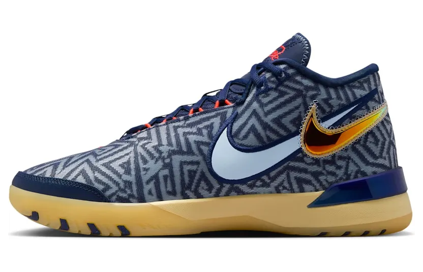Nike LeBron NXXT Genisus Midnight Navy Soft Yellow Bright Crimson Light Armory Blue (HF0712-401)
