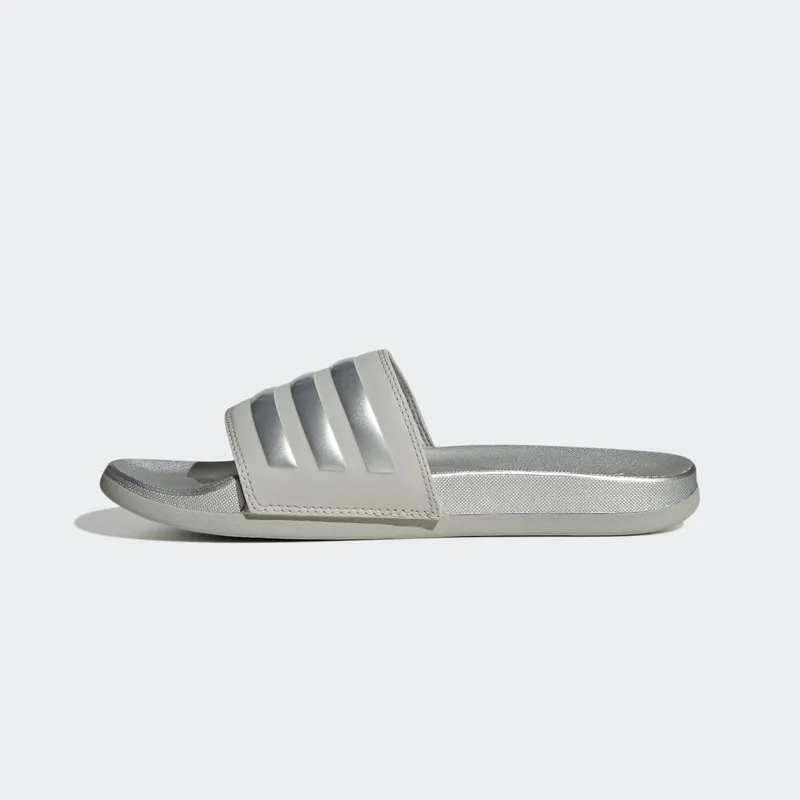 Adidas Adilette Comfort Slides Grey Two / Silver Metallic / Grey Two (H03619)