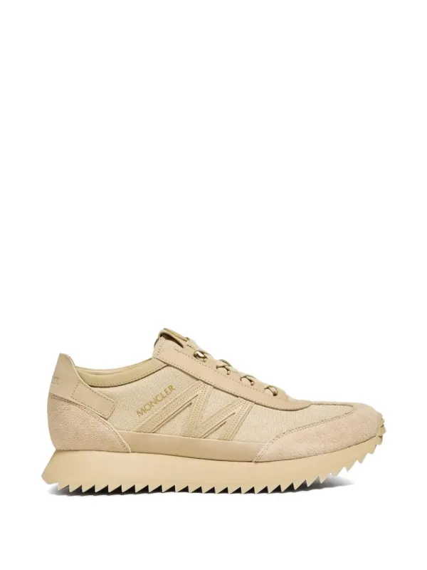 Moncler Pacey2 geribbelde low-top – Beige (L109A4M00030M8008)