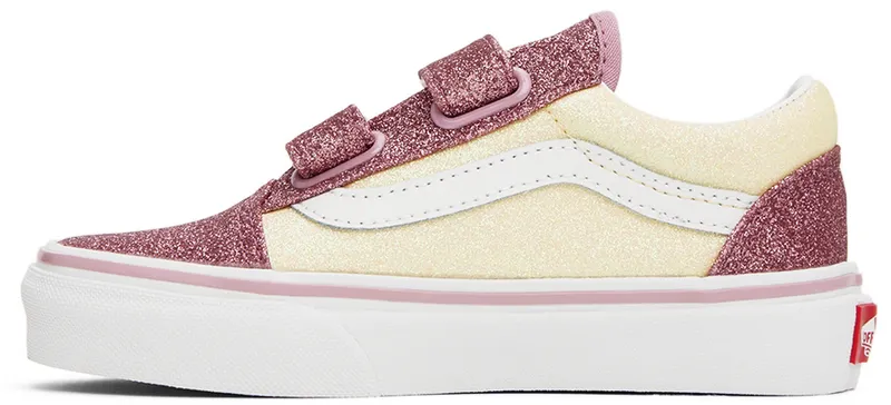 Vans Kids Pink & Off-White Old Skool V Little Kids (VN0A5EE80FU)