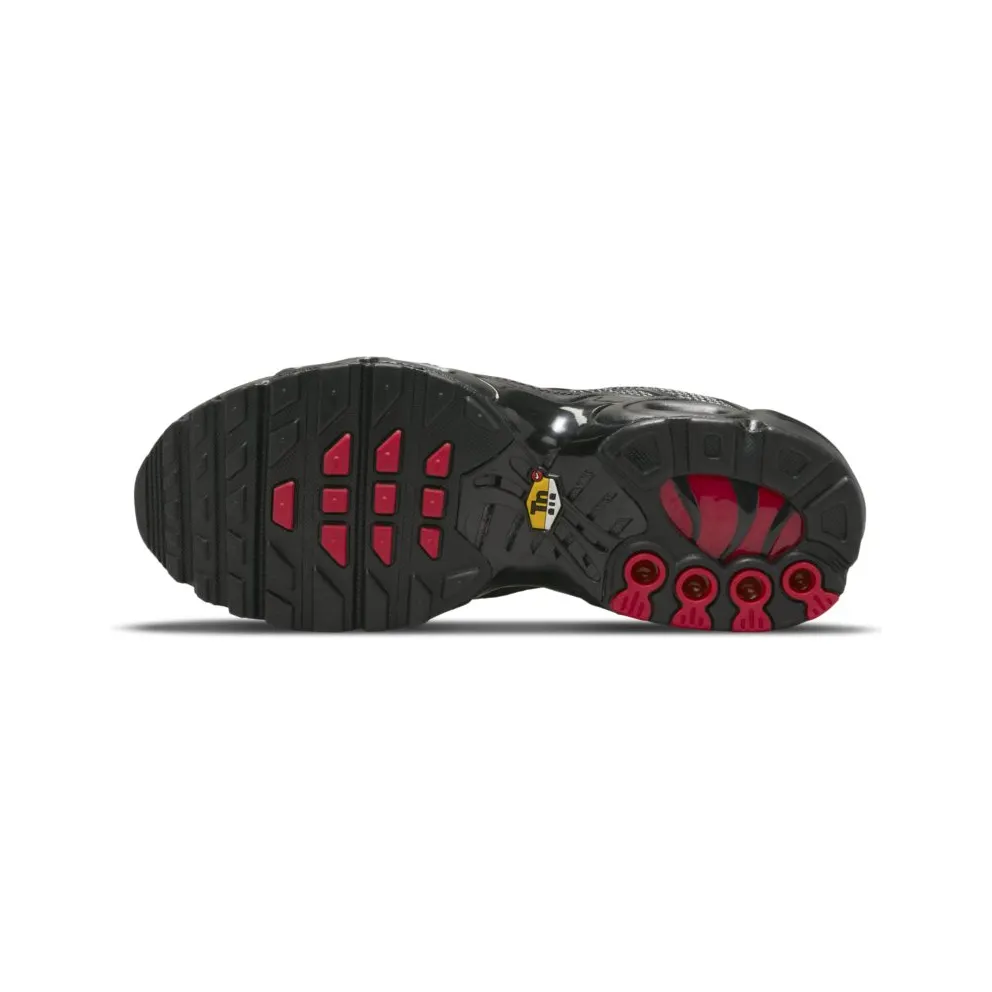 Nike Air Max Plus Black University Red Reflective Silver (GS) (DQ1104-001)