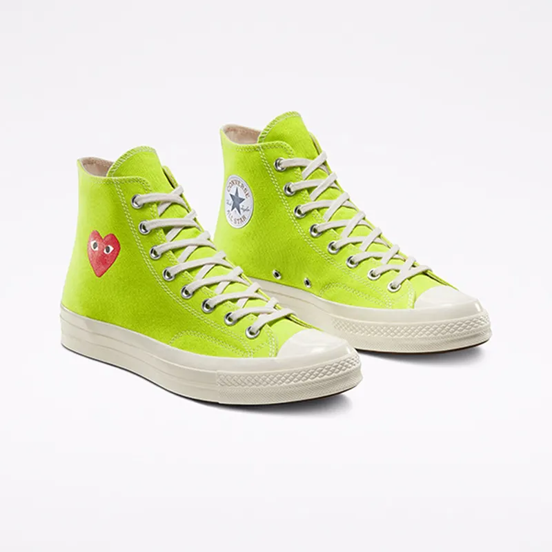 Converse Chuck Taylor All-Star 70s Hi Comme des Garcons Play Bright Green Bright Green (168299C)