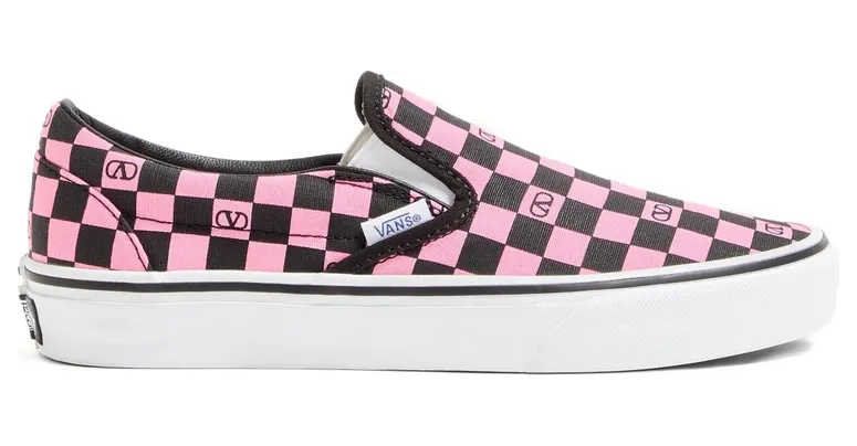 Vans X Valentino X Vans Vlogo Checkerboard “Pink/Black” (8W2S0NY9HPK DPM)