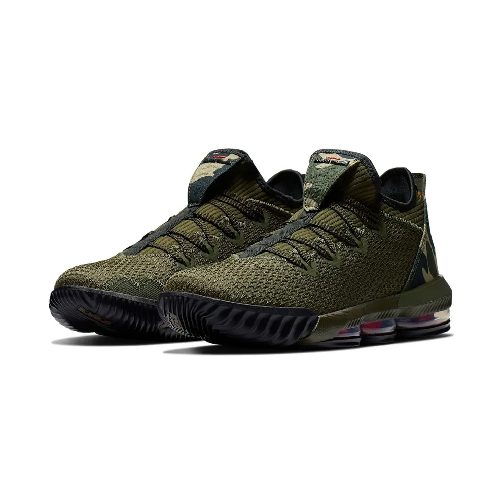 Nike LeBron 16 Low Camo Cargo Khaki/Black-Neutral Olive (CI2668-300)