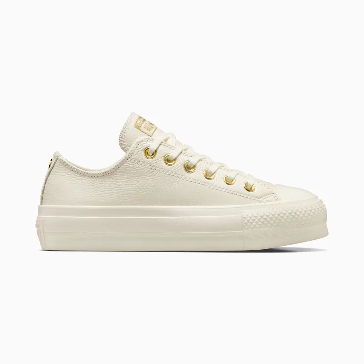 Converse Chuck Taylor All Star Lift Platform Golden Hits Egret/Egret/Gold (A12765C)