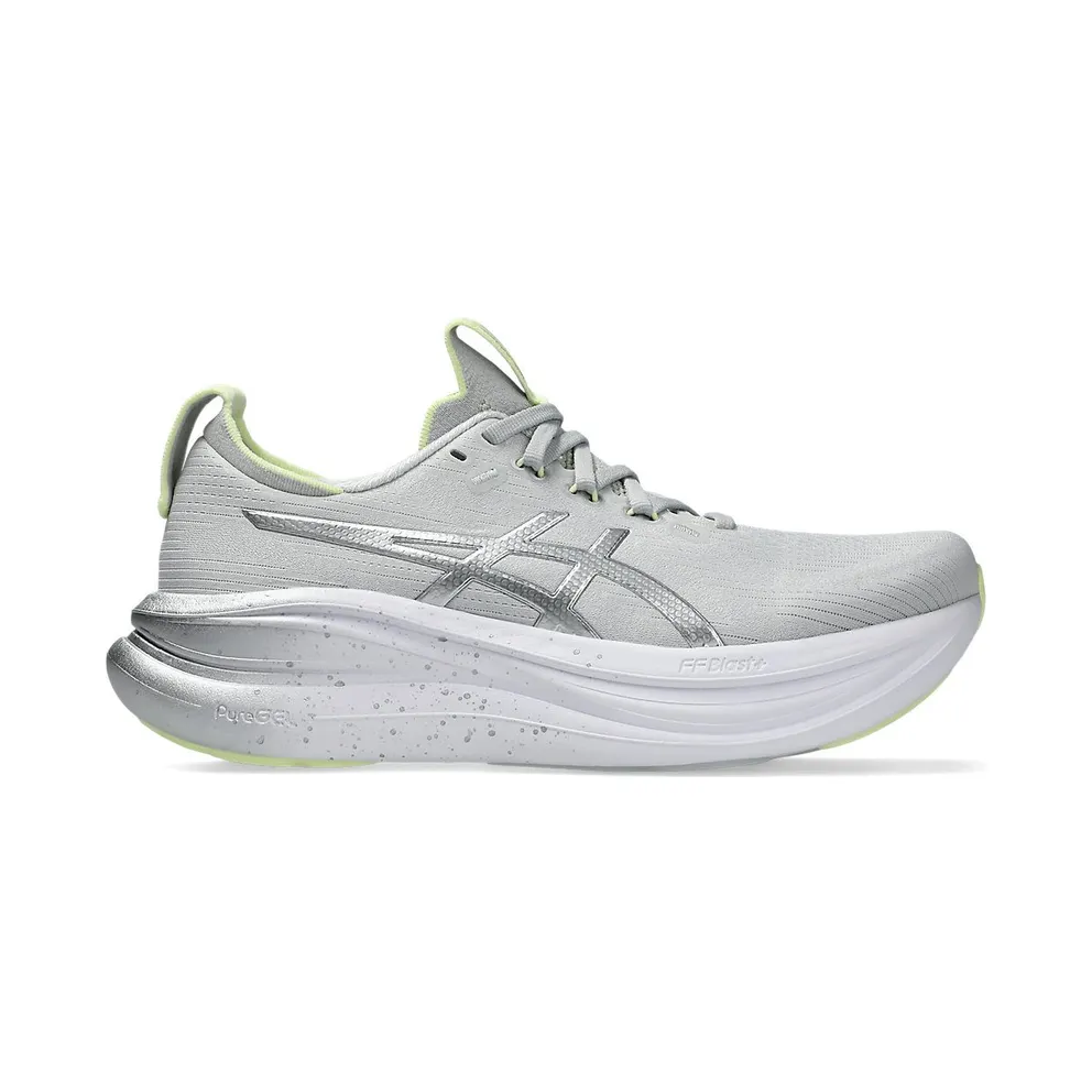 ASICS GEL-NIMBUS 28 PLATINUM “Platinum / Glow Green” (1012C068-020)