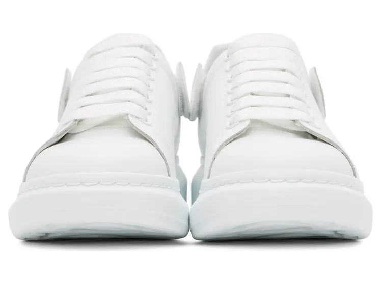 Alexander McQueen White Detachable Tab Oversized Sneakers (625161WHYB7) (2)
