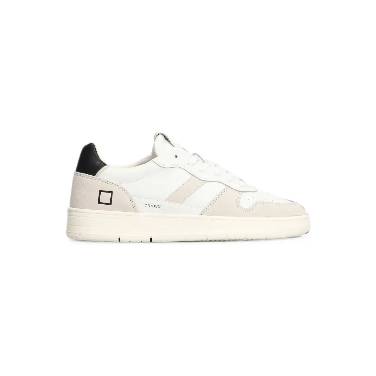 D.A.T.E. Court 2.0 met suède vlakken en geperforeerde details “White” (M451C2BAWB)