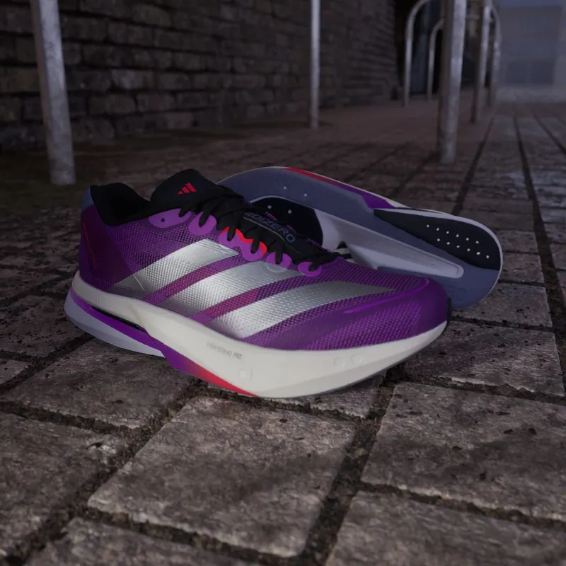 adidas Adizero Boston 13 Purple Burst Silver Metallic (JS4943)