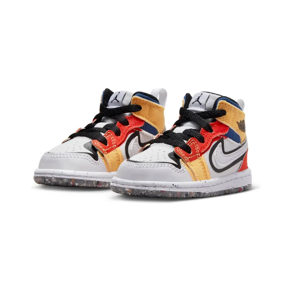 Jordan 1 Mid SE White Picante Red French Blue Black (DV1321-100)