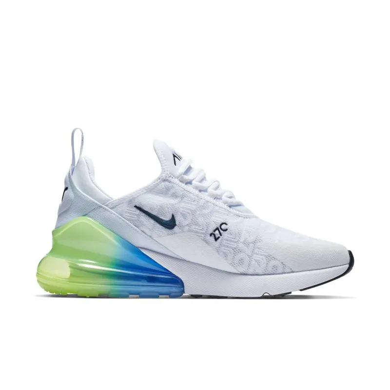 Nike Air Max 270 White Lime Blast Photo Blue White/Lime Blast-Photo Blue-White (AQ9164-100)
