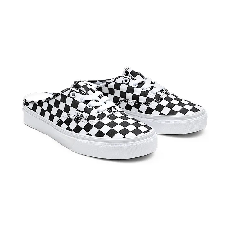 Vans Authentic Mule Checkerboard Black White (VN0A54F75GU)