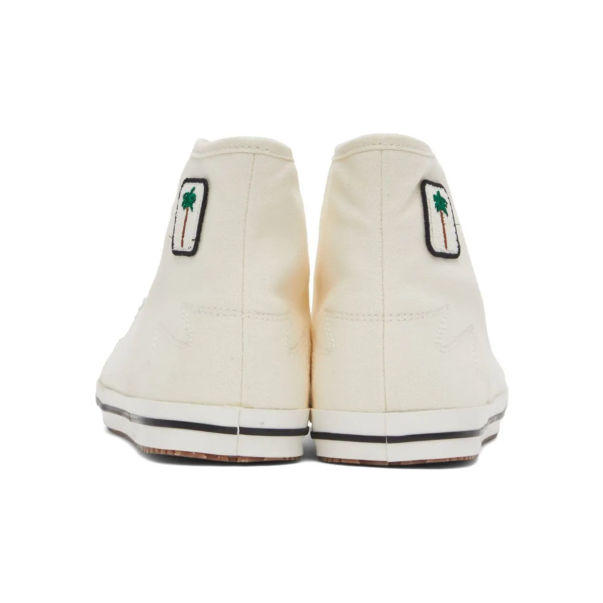 Palm Angels Off-White Vulcanized High-Top Sneakers (PMIA075S22FAB0010110) (2)