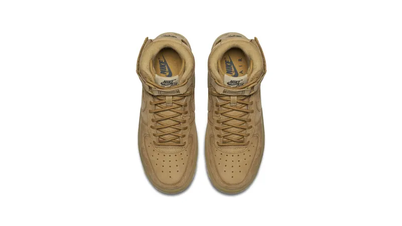 Nike Air Force 1 High Wheat 2015 (GS) Flax/Flax-Outdoor Green (807617-200)