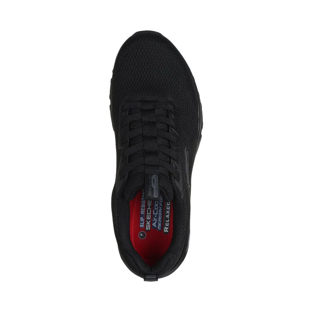 Skechers Work Slip-Resistant: Skech-Air Ventura Sneaker Black