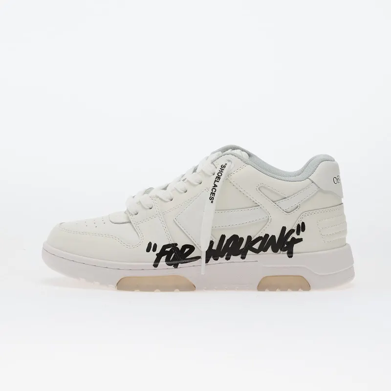 OFF-WHITE Out Of Office OOO Low Tops For Walking White Black (OWIA259C99LEA0190110)