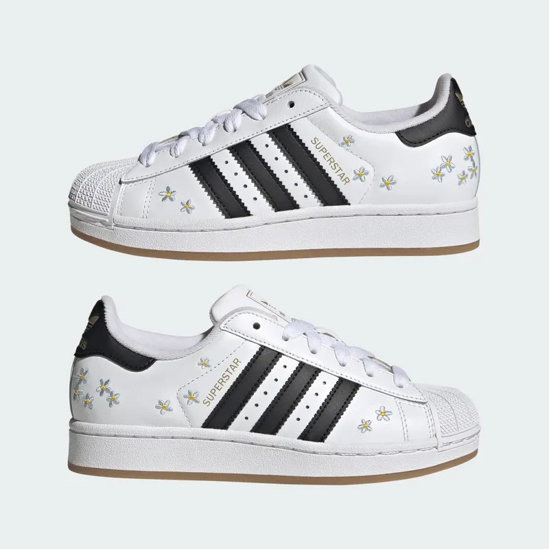 Adidas SUPERSTAR II Shoes Cloud White / Core Black / Gum (KK3377)